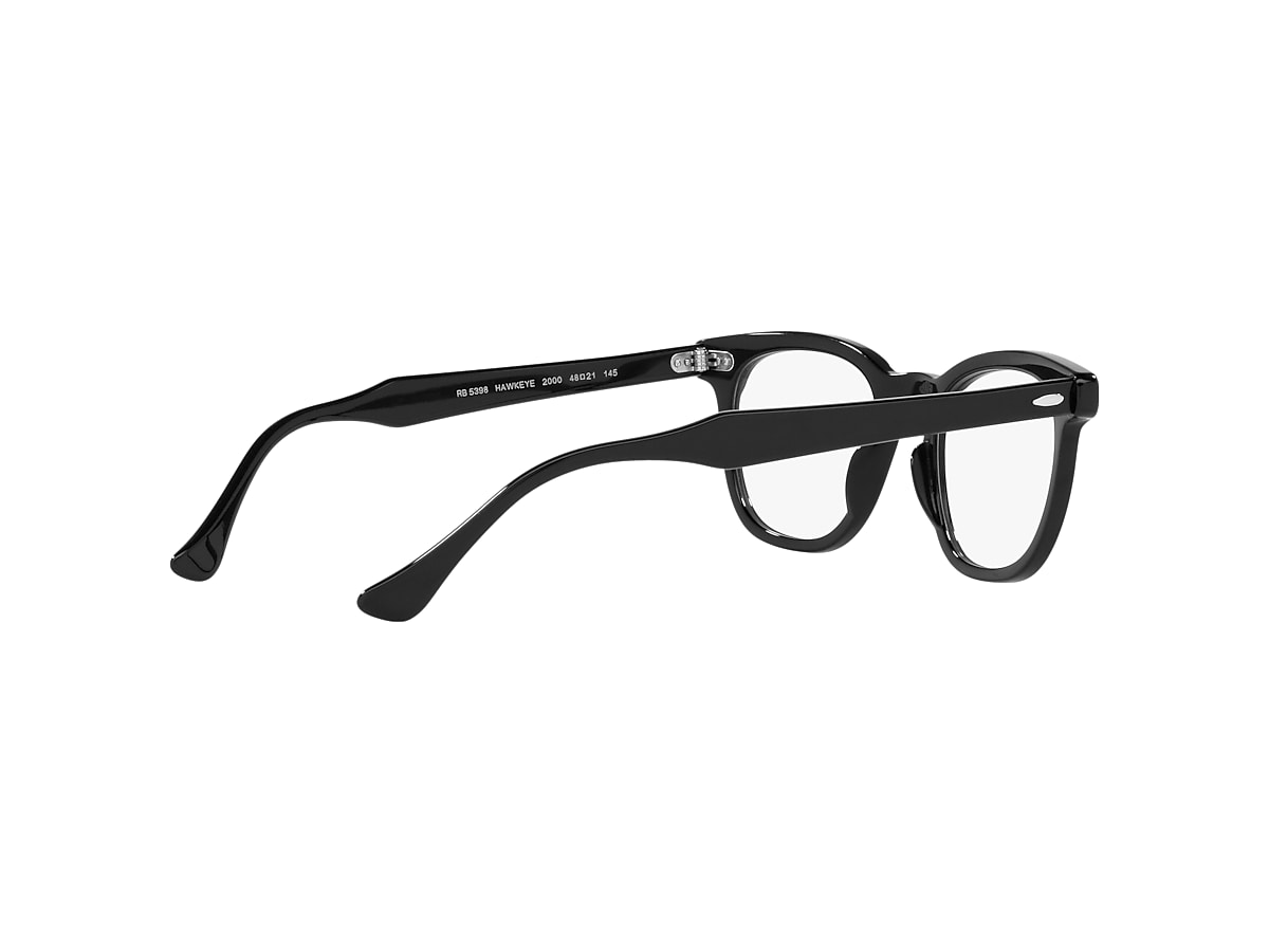 Ray Ban レイバン RB5398 ブラック 45‐21 Hawkeye Ray-Ban RB5398 Hawkeye - Square Gray Clear Frame Eyeglasses