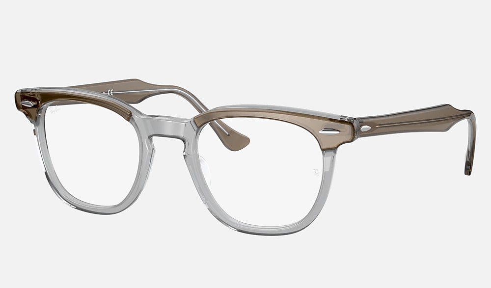 HAWKEYE OPTICS Eyeglasses with Transparent Brown Frame - RB5398