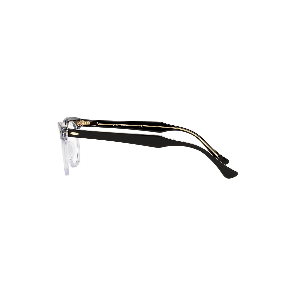 HAWKEYE OPTICS Eyeglasses with Black On Transparent Frame - RB5398 