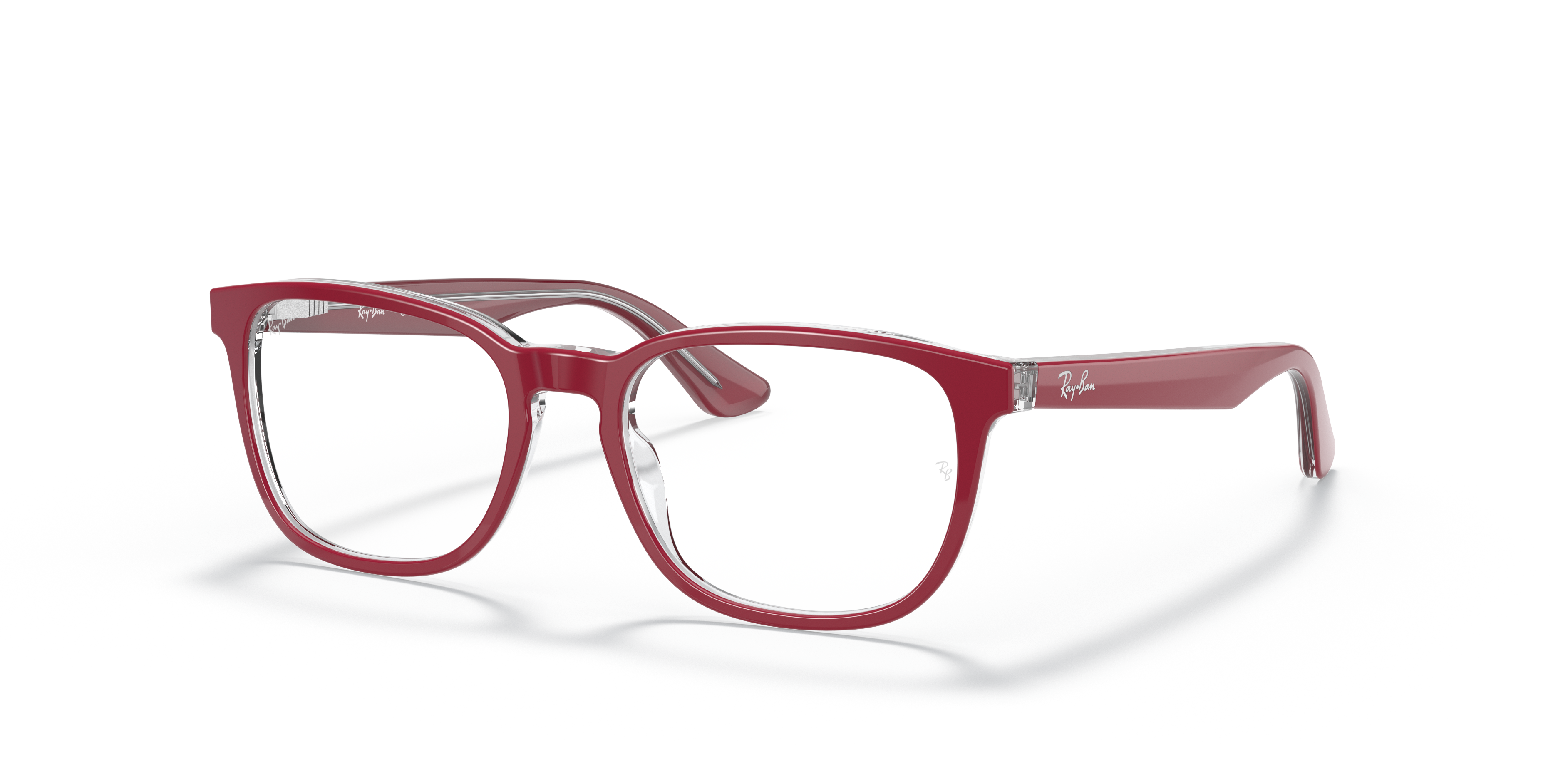 red ray ban reading glasses