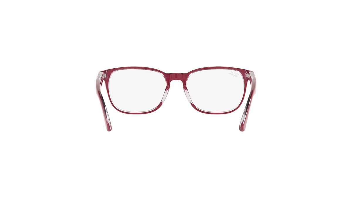 RB1592 OPTICS KIDS Eyeglasses with Red On Transparent Frame