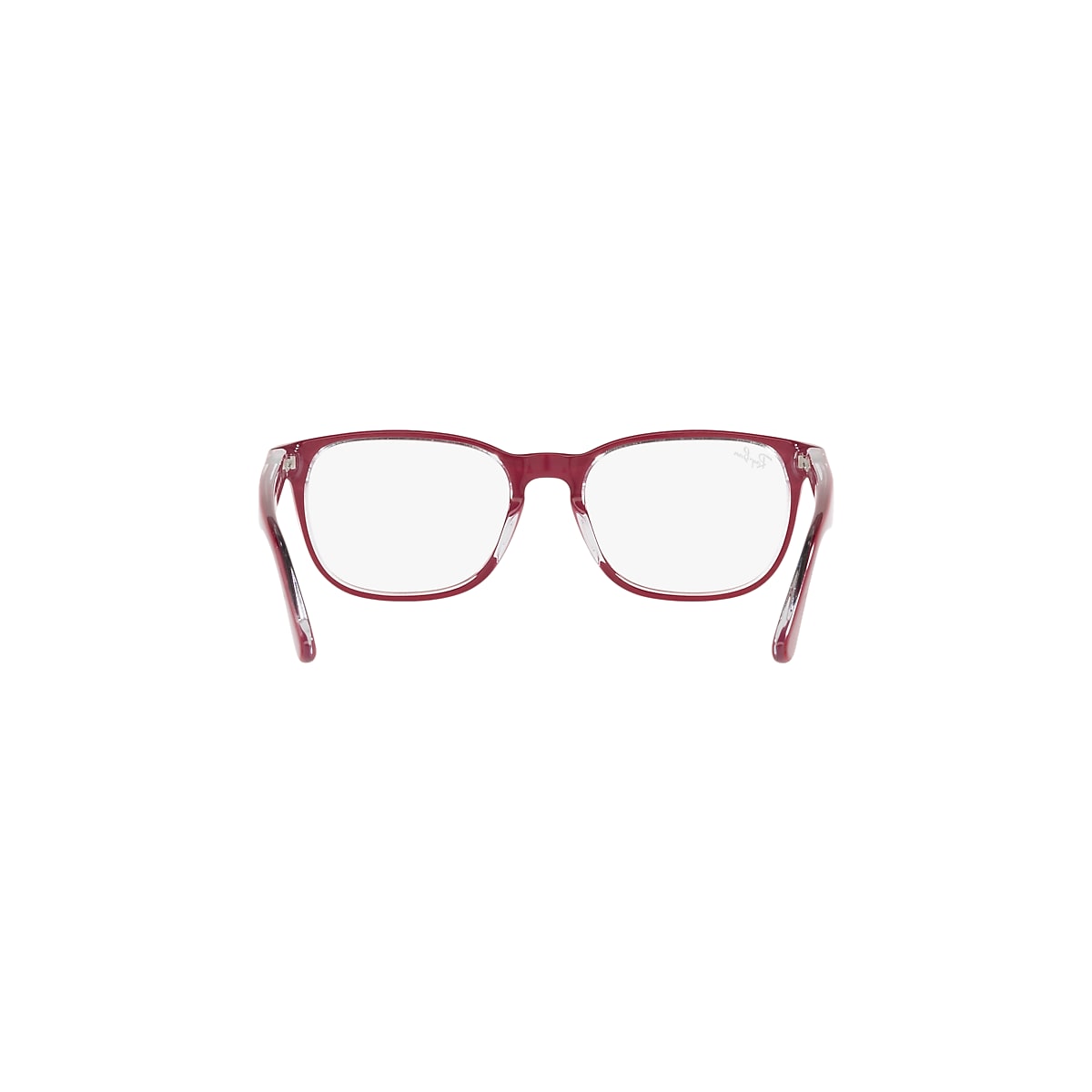 RB1592 OPTICS KIDS Eyeglasses with Red On Transparent Frame 