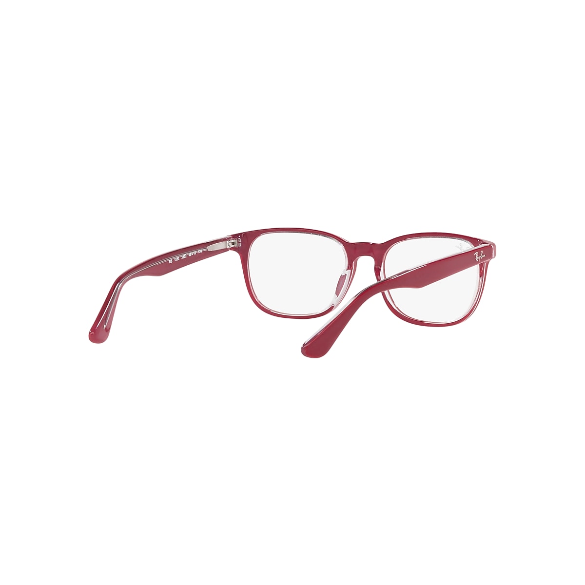 RB1592 OPTICS KIDS Eyeglasses with Red On Transparent Frame