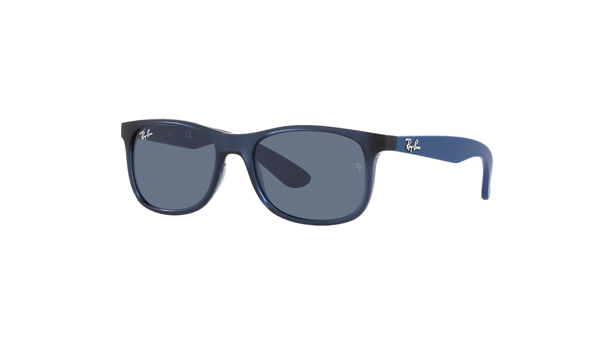 RB9062S KIDS Sunglasses in Transparent Blue and Dark Blue 