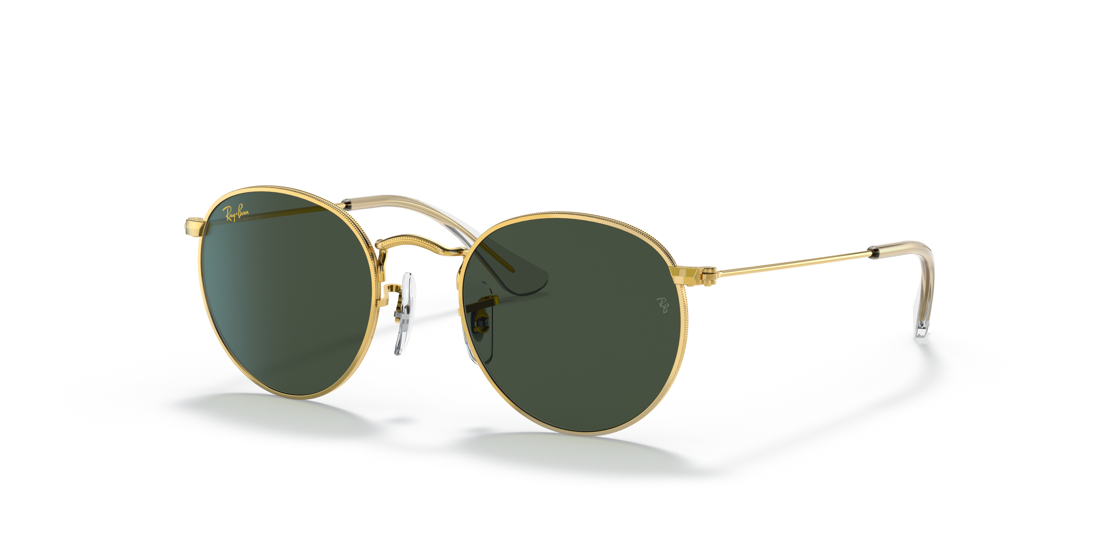 ray ban gold and green