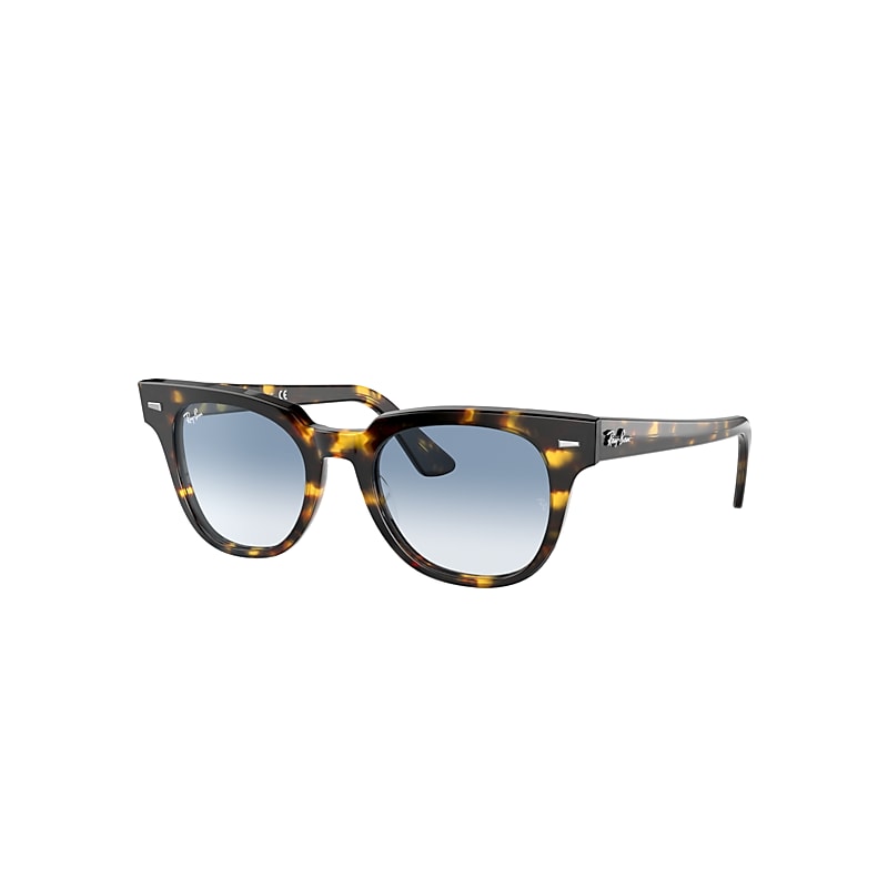 Ray Ban Meteor Fleck Sunglasses Havana Frame Blue Lenses 50-20