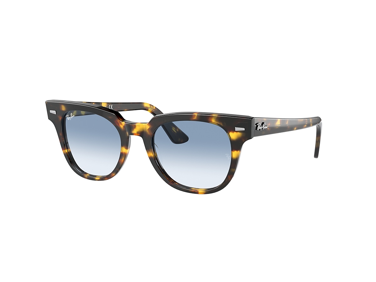 METEOR FLECK Sunglasses in Yellow Havana and Blue - Ray-Ban