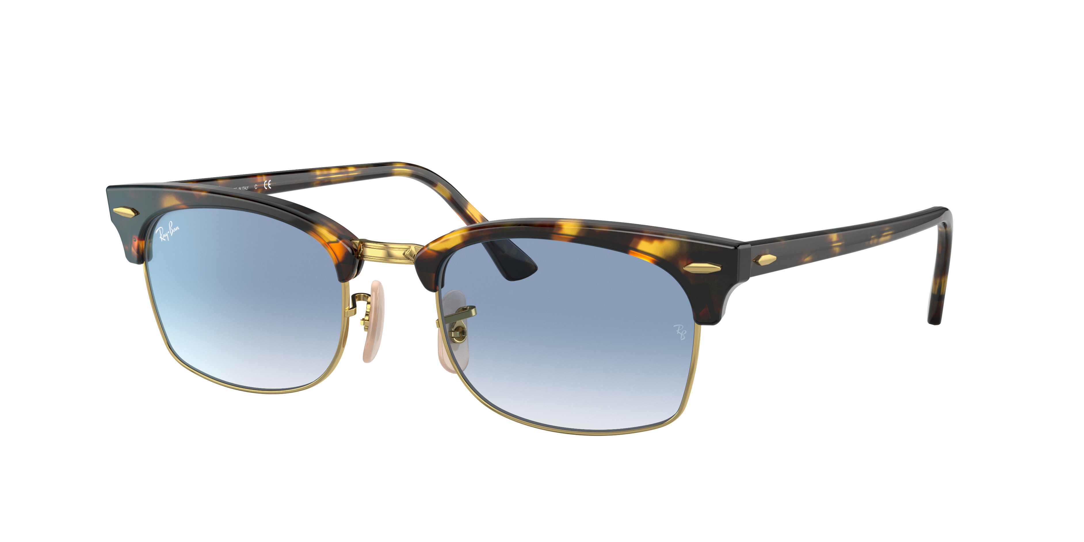 ray ban clubmaster brown lens