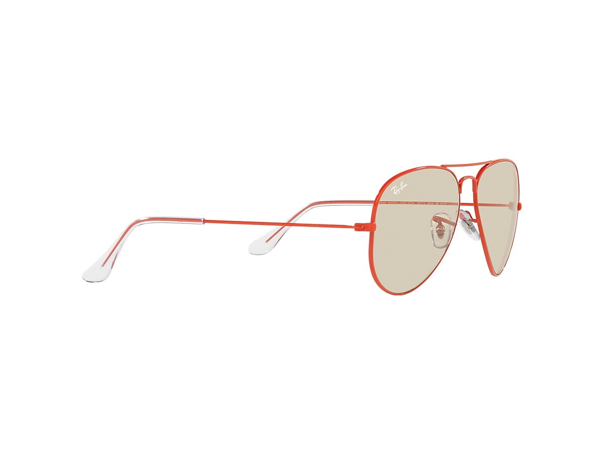 AVIATOR SOLID EVOLVE Sunglasses in Red and Light Brown