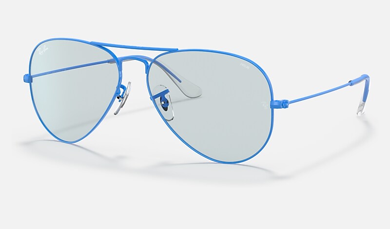 Gafas ray best sale ban aviator azules