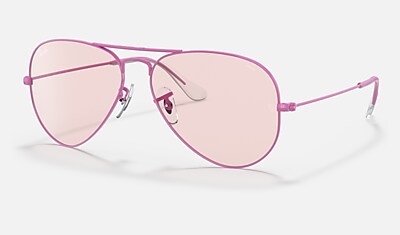 AVIATOR SOLID EVOLVE Sunglasses in Violet and Pink Photochromic