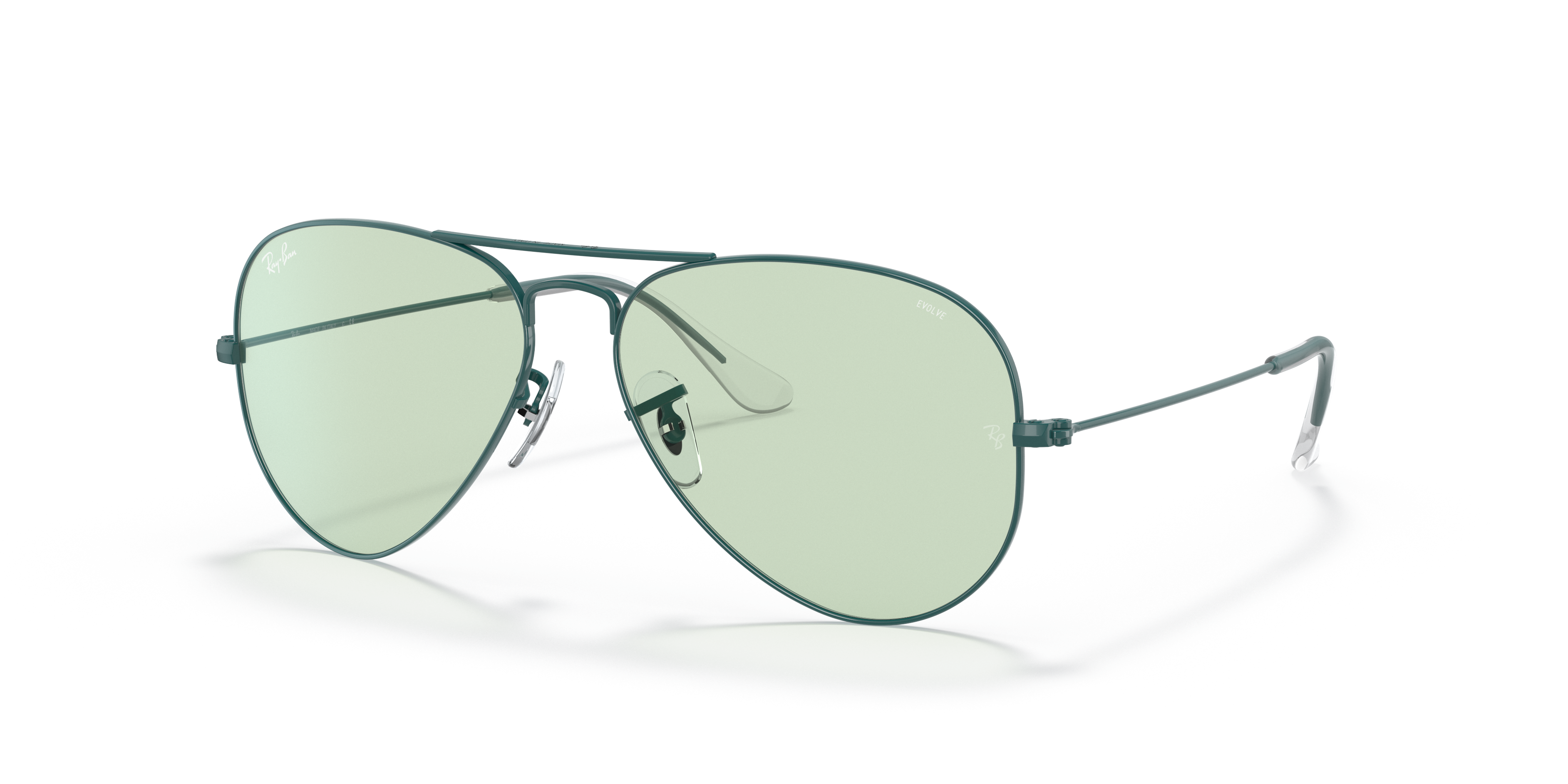 green ray ban aviators