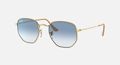 HEXAGONAL Sunglasses in Gold and G-15 Green - RB3548 | Ray-Ban®