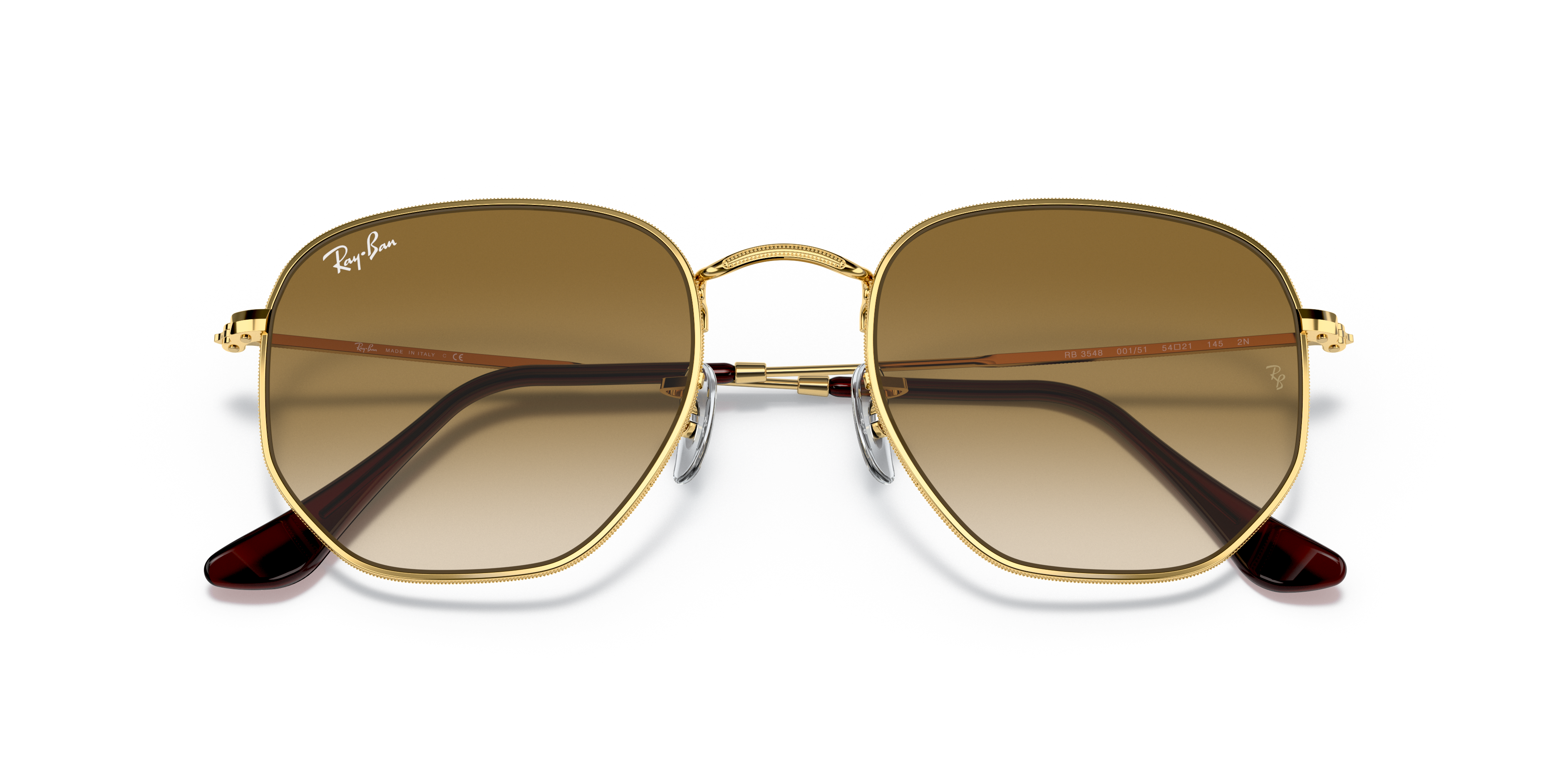 ray ban hexagonal brown