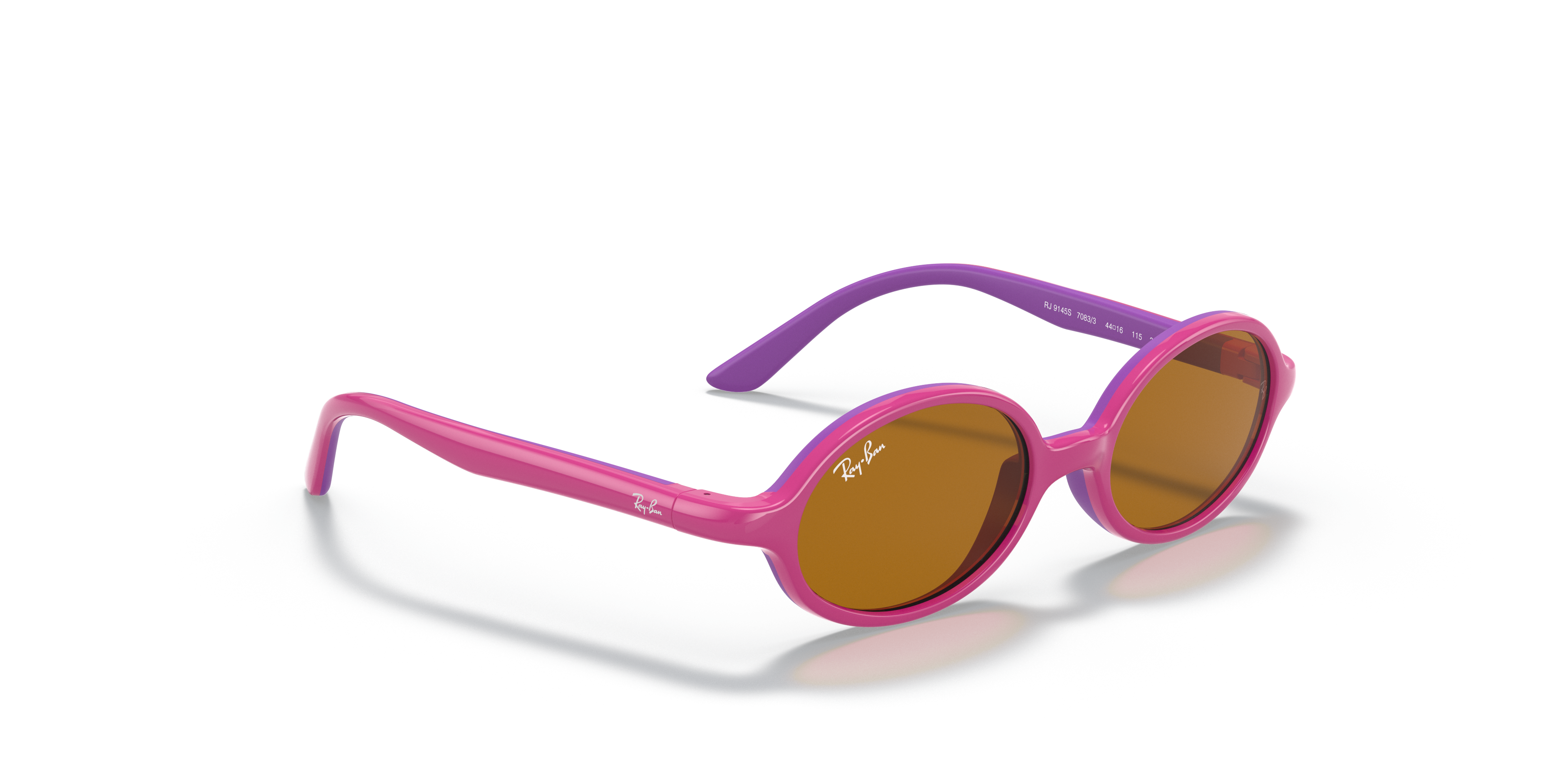 Rb9145s Kids Sunglasses in Fuxia On Rubber Violet and Brown | Ray-Ban®
