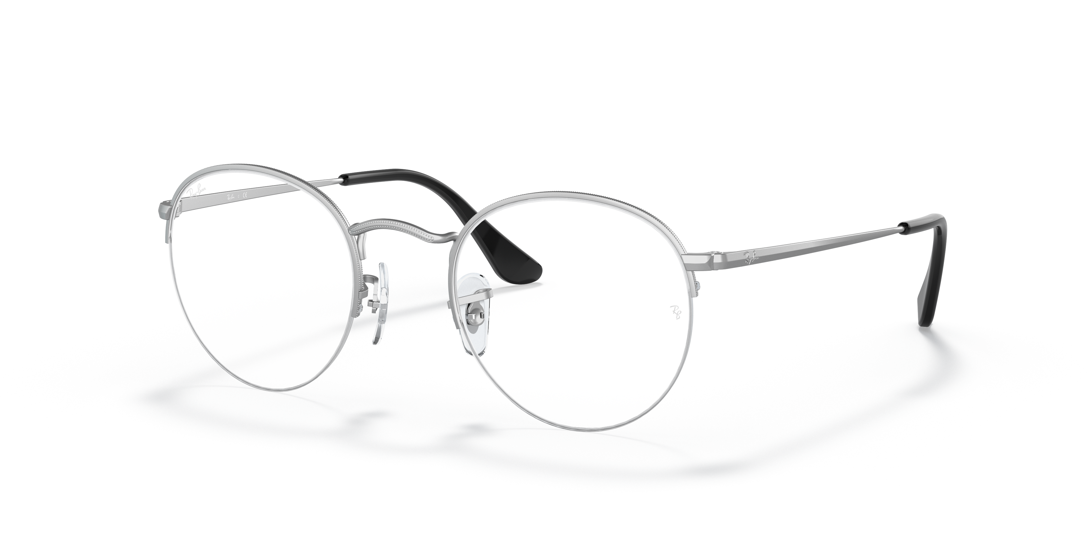 silver ray ban eyeglasses