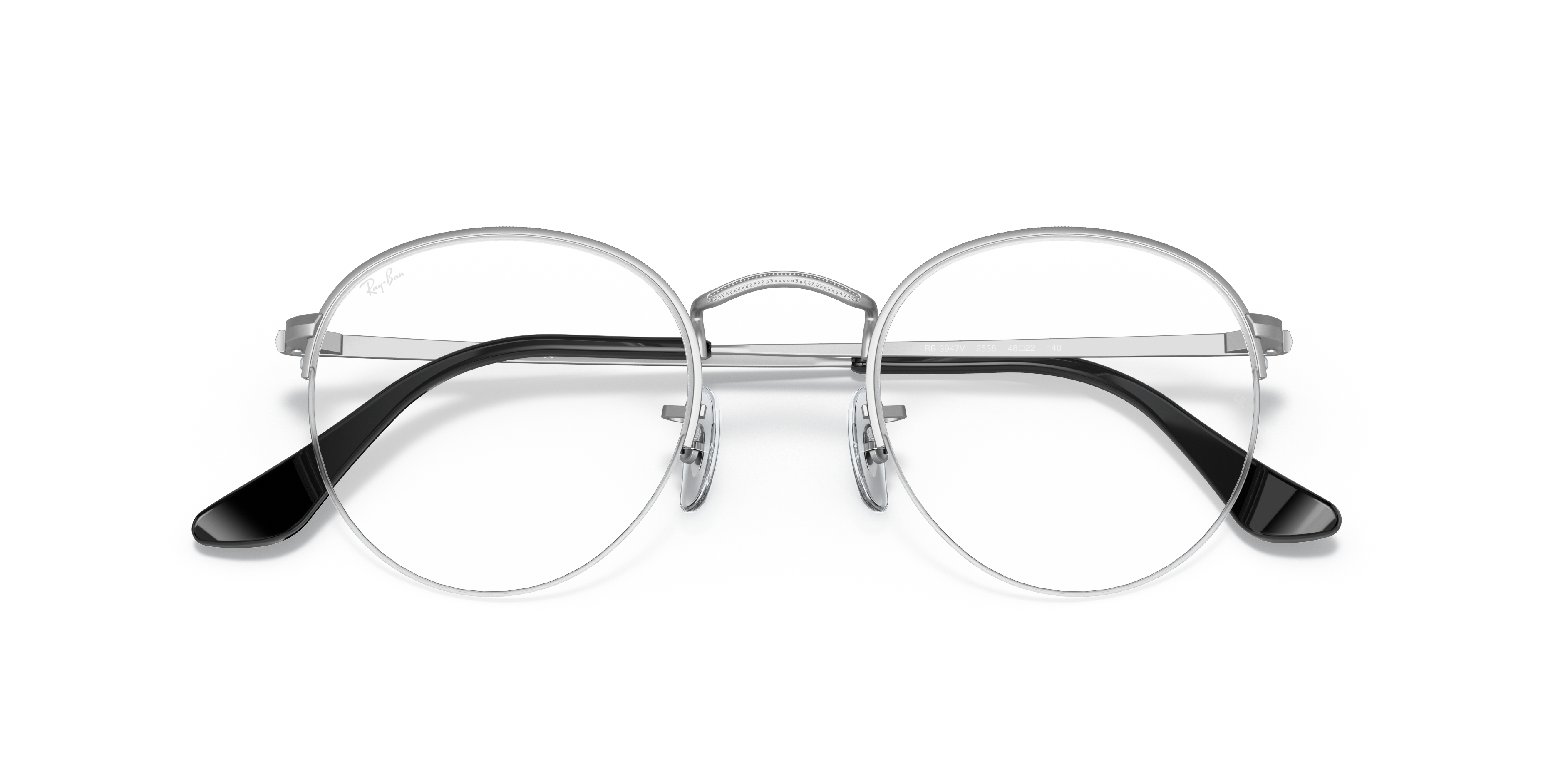 ray ban matte silver