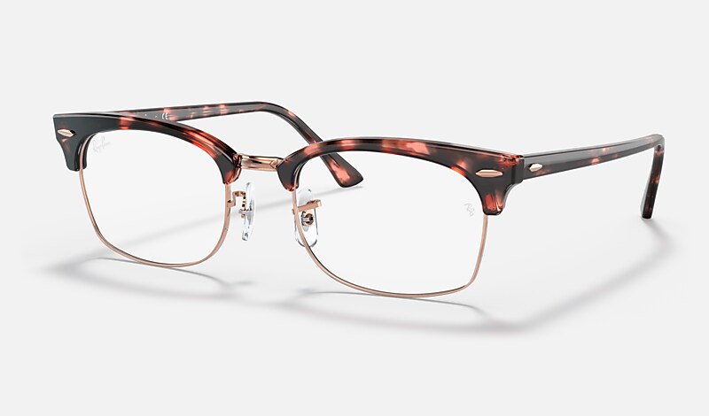 Les lunettes de vue CLUBMASTER SQUARE OPTICS avec monture Havana