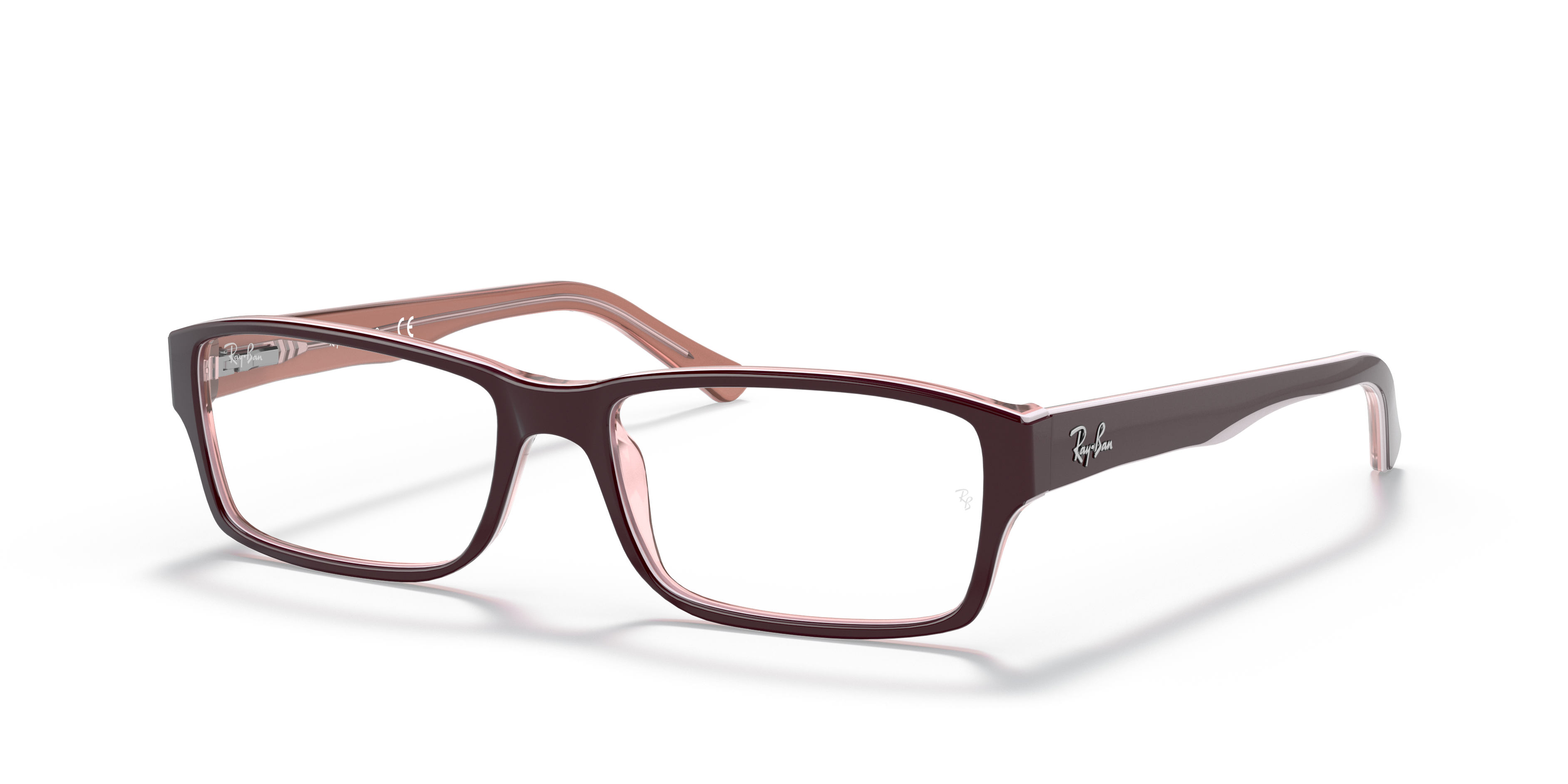 Ray Ban Rb5169 Eyeglasses Brown Frame Clear Lenses Polarized 54-16 In Braun