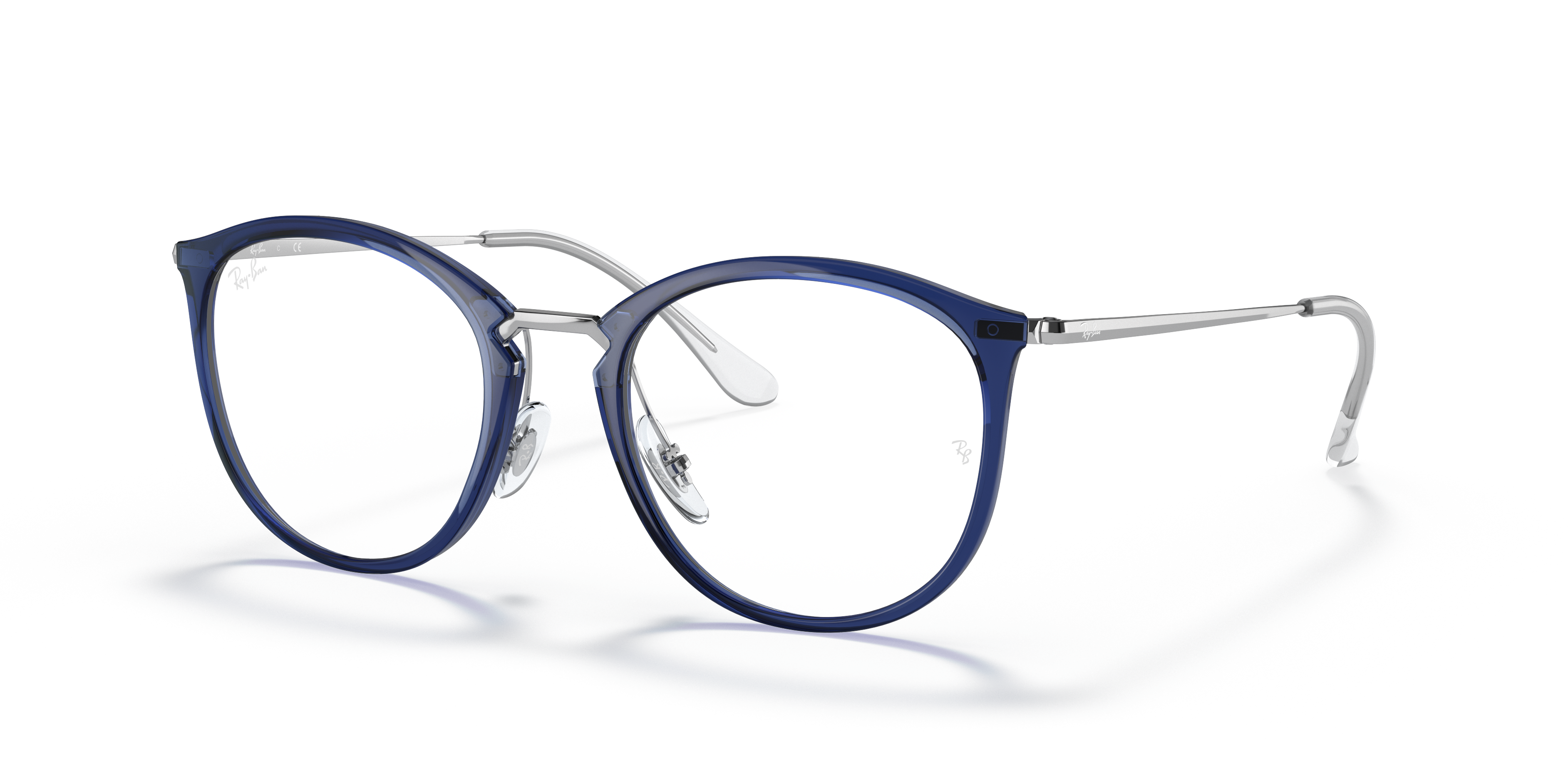 Rb7140 Eyeglasses with Trasparent Blu Frame | Ray-Ban®
