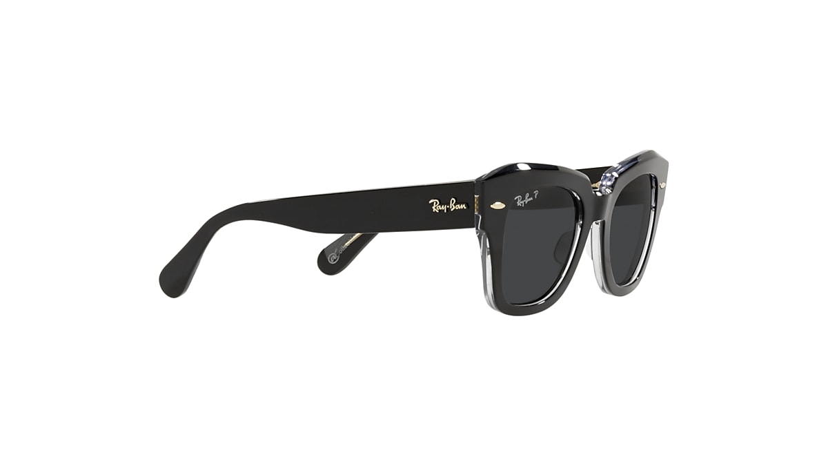 STATE STREET @COLLECTION Sunglasses in Black On Transparent