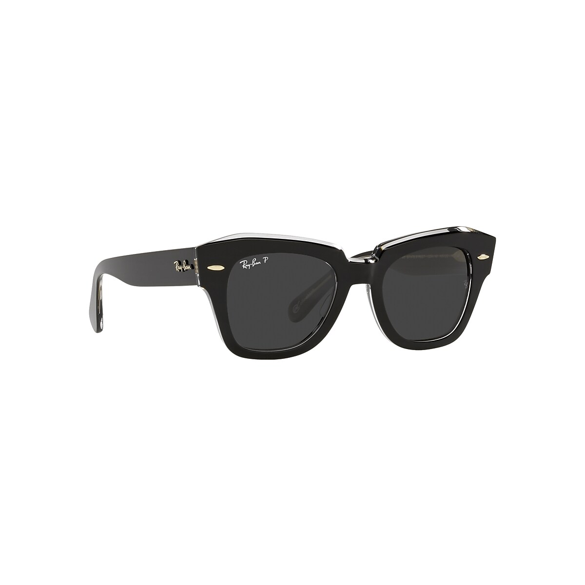 STATE STREET @COLLECTION Sunglasses in Black On Transparent