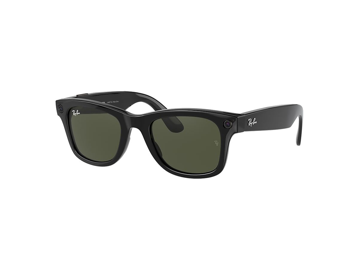 Ray-ban Stories | Wayfarer Sunglasses in Shiny Black and Green | Ray-Ban®