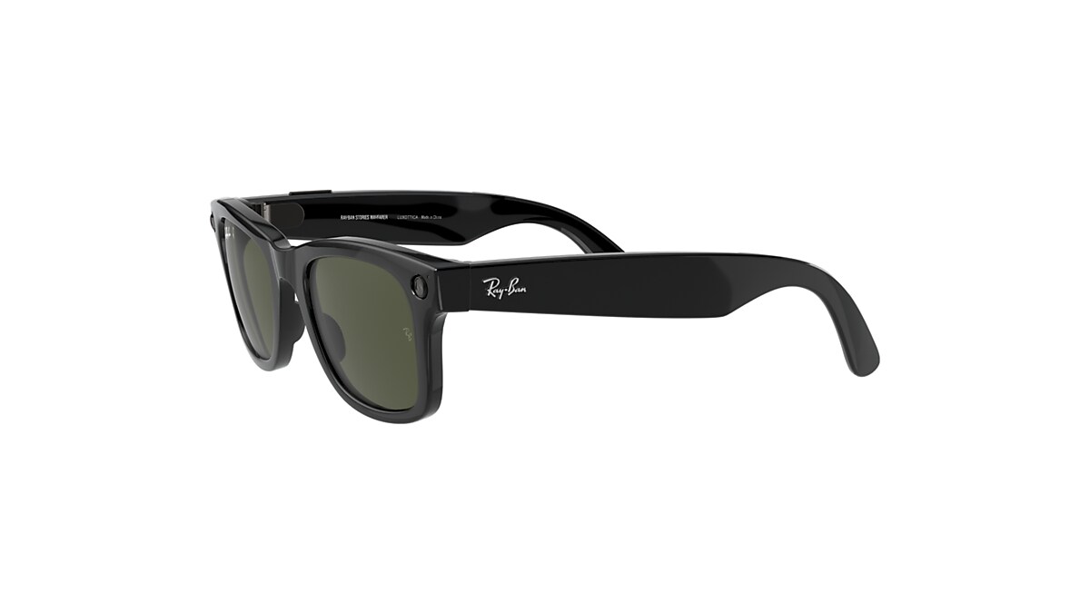 Ray-ban Stories | Wayfarer Sunglasses in Shiny Black and Green | Ray-Ban®