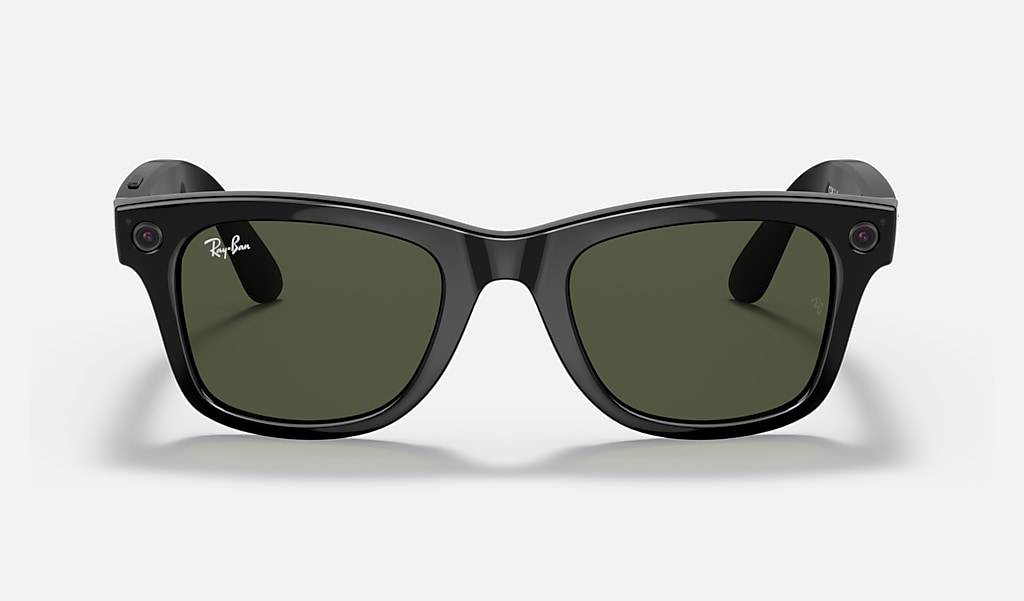 Ray-ban Stories | Wayfarer Sunglasses in Shiny Black and Green | Ray-Ban®
