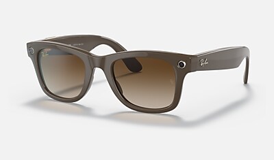 RAY-BAN STORIES | WAYFARER Sunglasses in Black and Green - | Ray