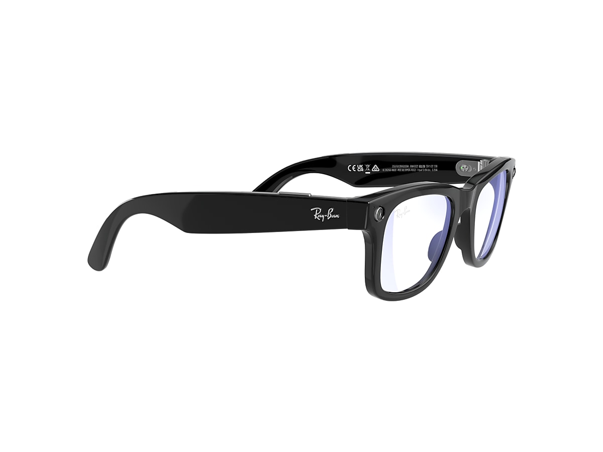 Ray-ban Stories | Wayfarer Sunglasses in Shiny Black and Clear | Ray-Ban®