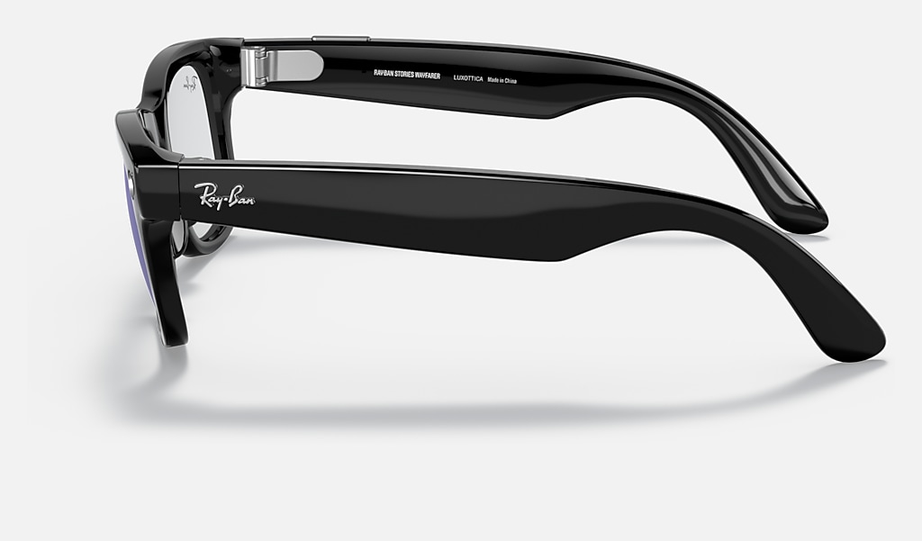 Ray-ban Stories | Wayfarer Sunglasses in Black and Clear | Ray-Ban®