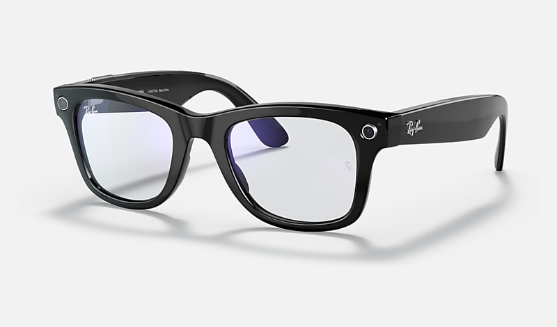 discretie Fjord bodem RAY-BAN STORIES | WAYFARER Sunglasses in Black and Clear - | Ray-Ban® US
