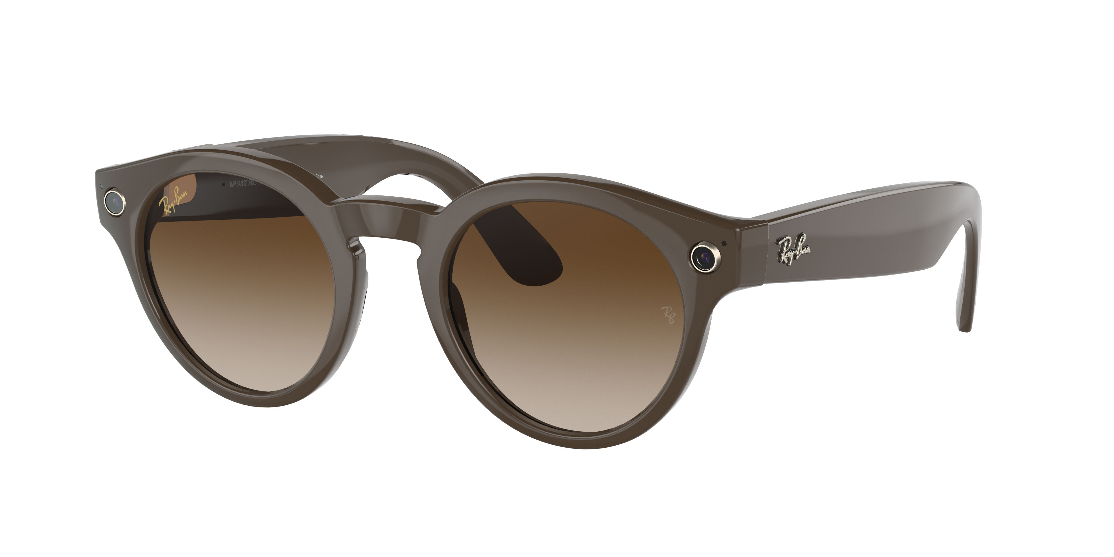 Ruilhandel Jolly als Ray-ban Stories | Round Sunglasses in Brown and Brown | Ray-Ban®