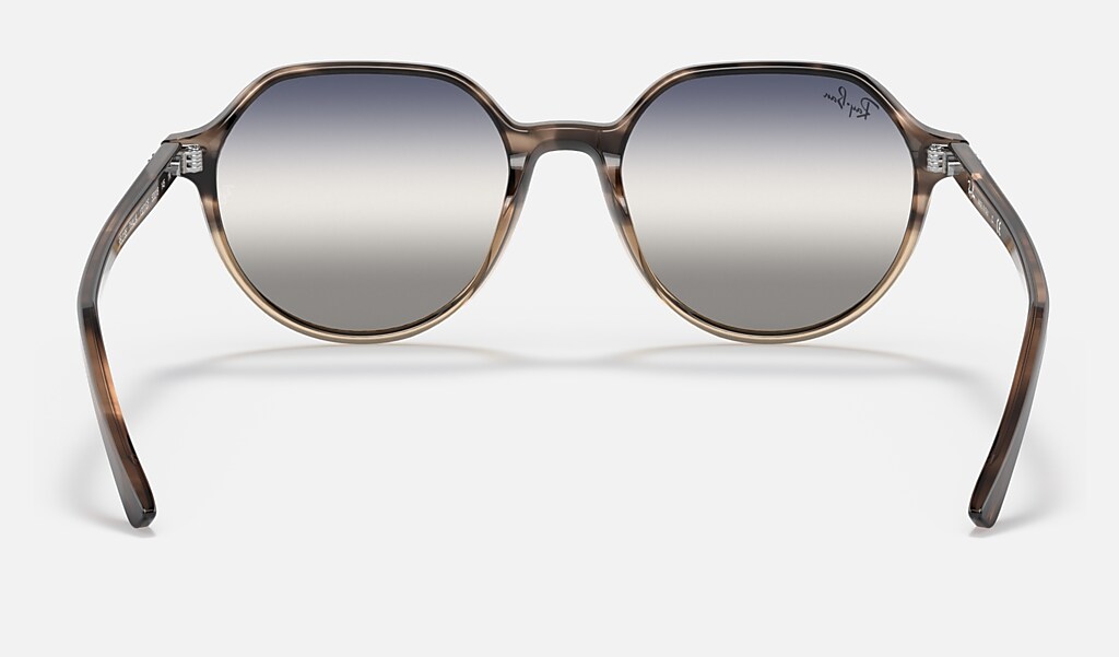 Thalia Bi-gradient Sunglasses in Brown Havana and Blue/Grey | Ray-Ban®