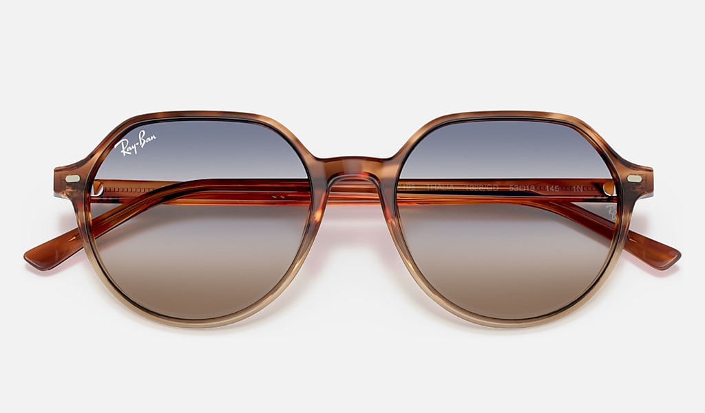 Thalia Bi-gradient Sunglasses in Brown Havana and Blue/Brown | Ray-Ban®