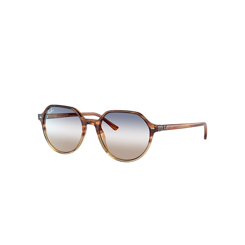 Ray Ban Thalia Bi-gradient Sunglasses Havana Frame Blue Lenses 51-18 |  ModeSens