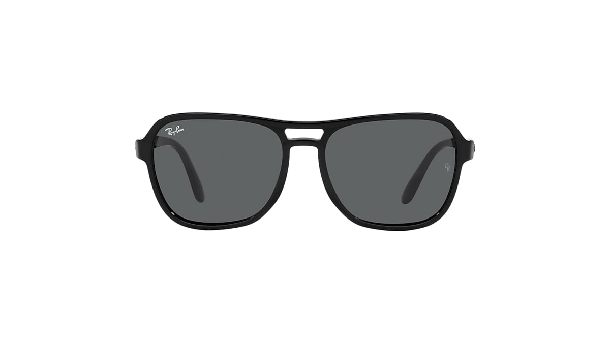 STATE SIDE Sunglasses in Black and Dark Grey - RB4356 | Ray