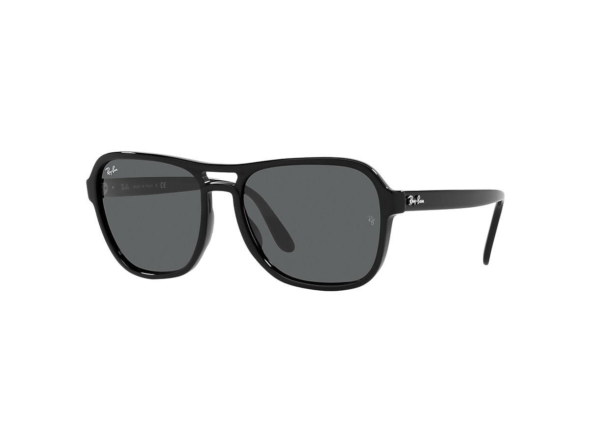 STATE SIDE Sunglasses in Black and Dark Grey - RB4356 | Ray-Ban® GB