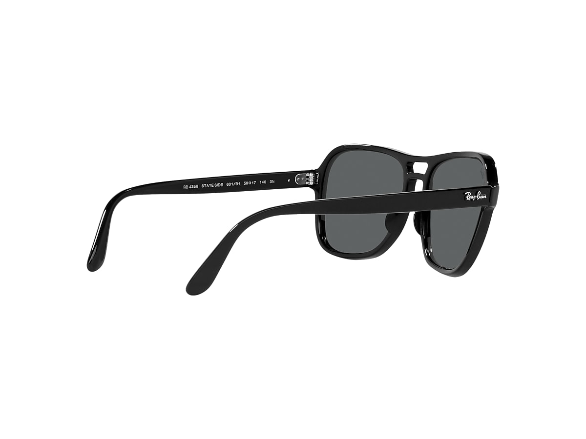 STATE SIDE Sunglasses in Black and Dark Grey - RB4356 | Ray