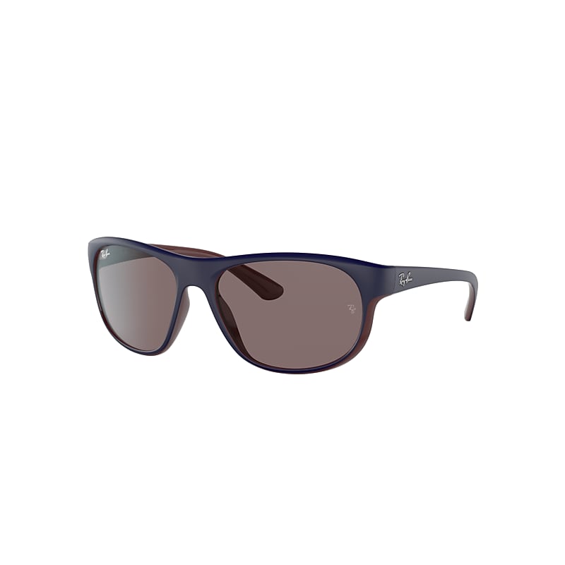 Ray-Ban Rb4351 Sunglasses Blue Frame Violet Lenses 59-17 product image