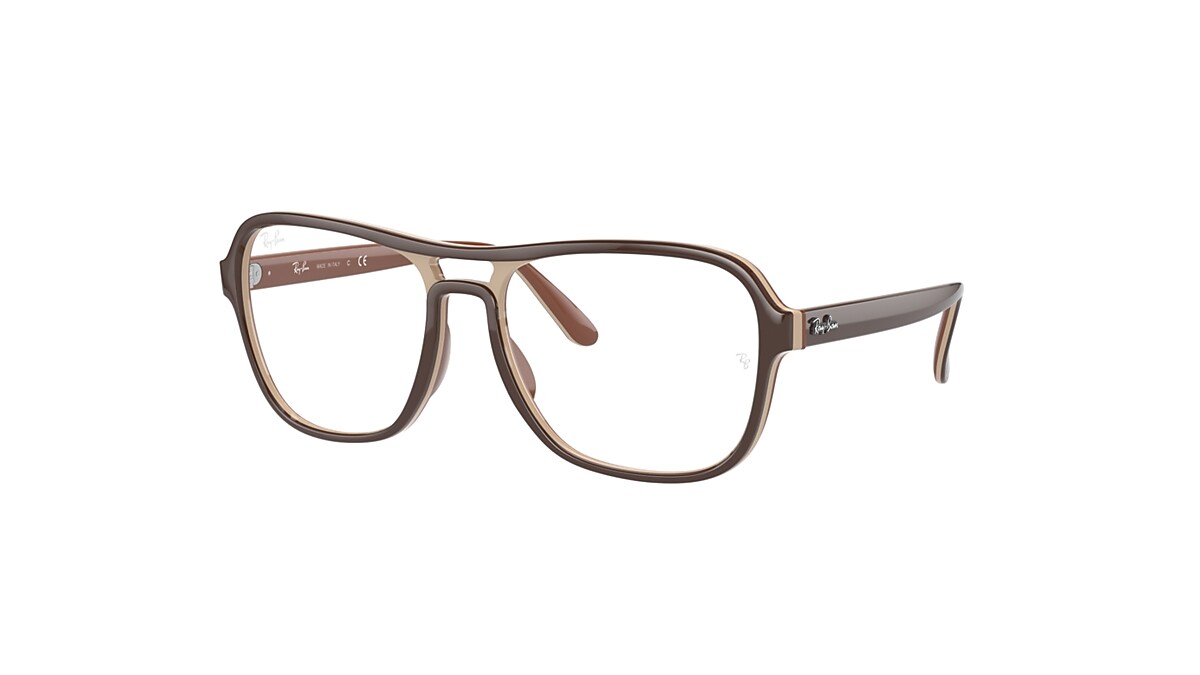 STATE SIDE OPTICS Eyeglasses with Dark Brown Frame - RB4356V | Ray