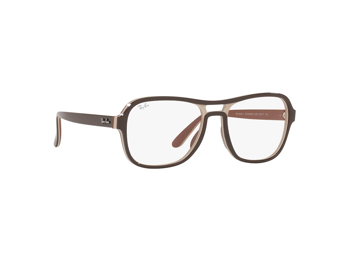 STATE SIDE OPTICS Eyeglasses with Dark Brown Frame - RB4356V | Ray