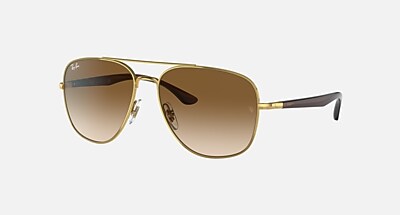 Ray Ban レイバン サングラス RB3683 ゴールド ブラウン RB3683 Sunglasses in Arista Gold and Brown - RB3683 | Ray-Ban®
