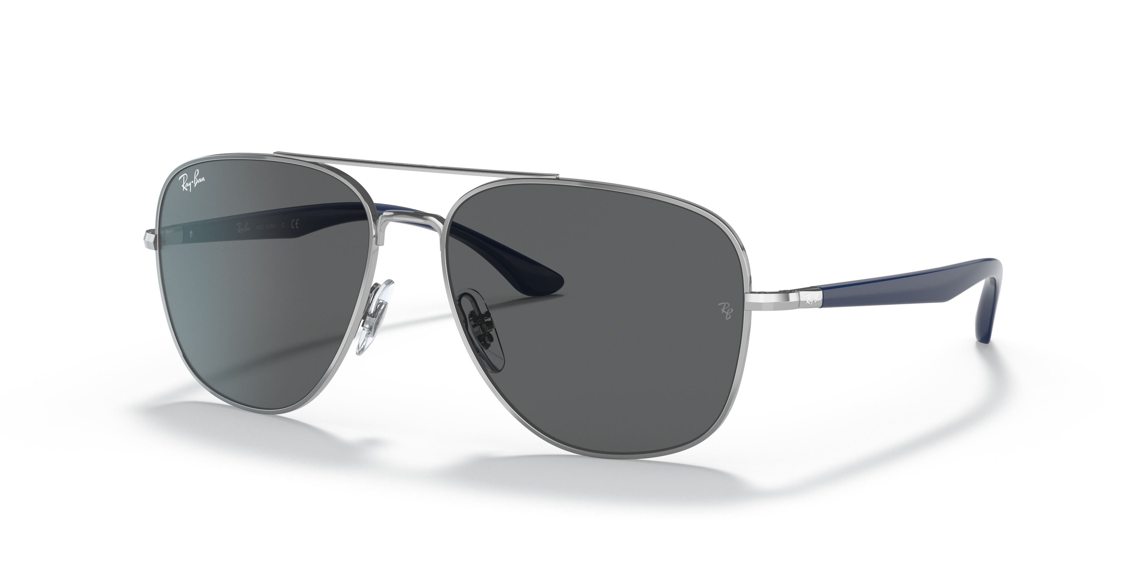 ray ban silver black