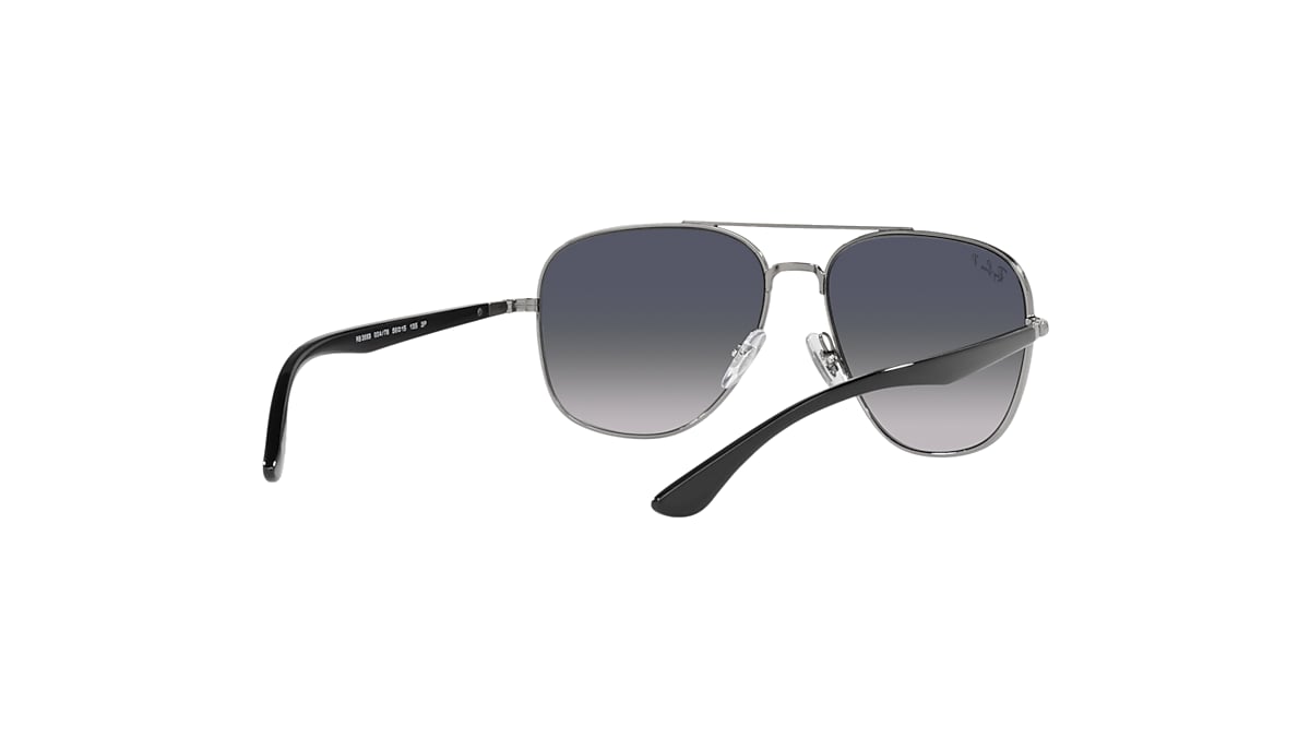 Rb3683 Sunglasses in Gunmetal and Blue/Grey | Ray-Ban®
