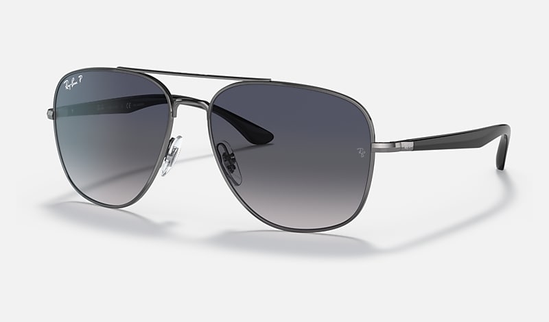 vandfald præmie Arrowhead RB3683 Sunglasses in Gunmetal and Blue/Grey - RB3683 | Ray-Ban® US