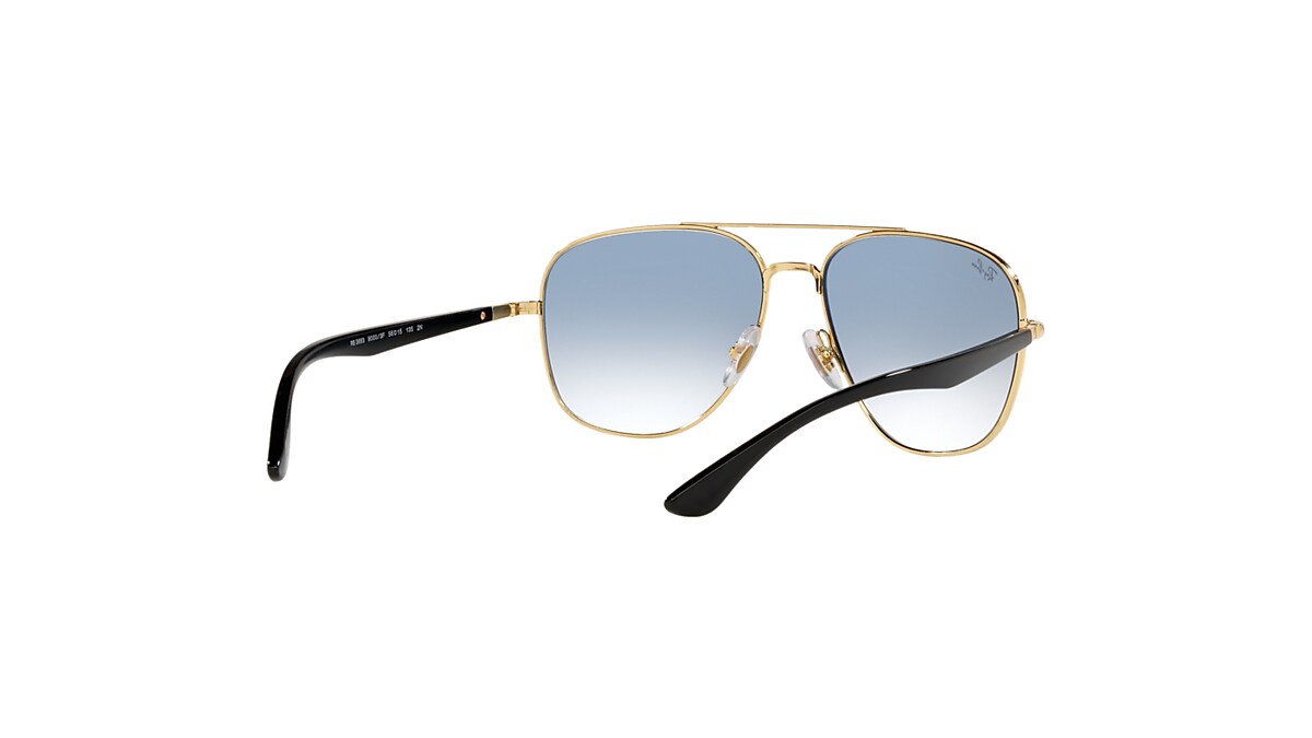 RB3683 Sunglasses in Black On Gold and Blue - RB3683 | Ray-Ban