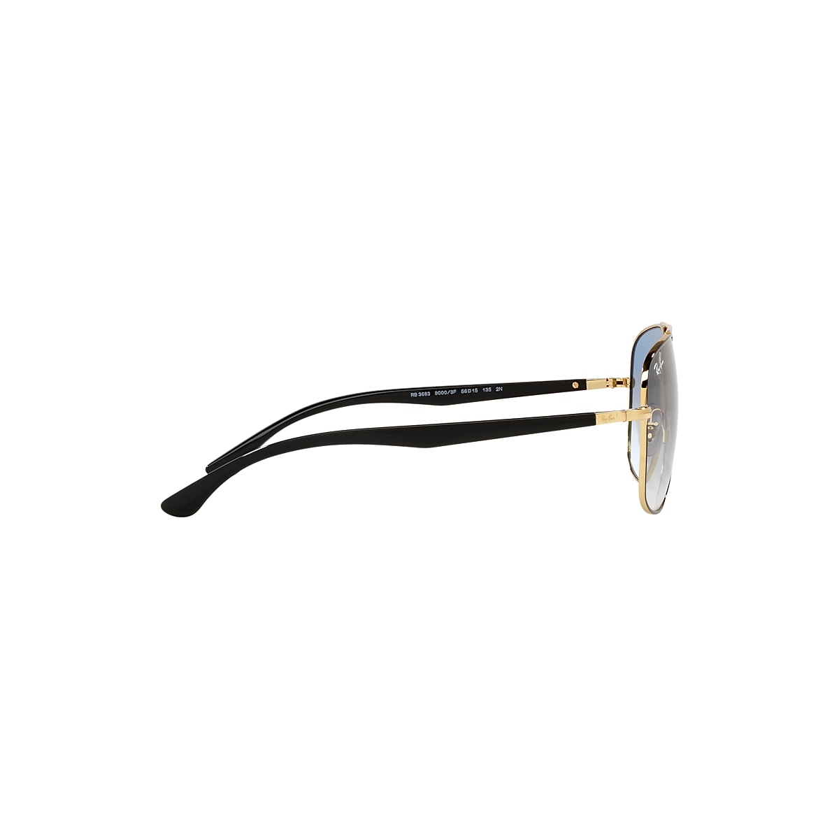 RB3683 Sunglasses in Black On Gold and Blue - RB3683 | Ray RB3683 Sunglasses in Black On Gold and Blue - RB3683 | Ray