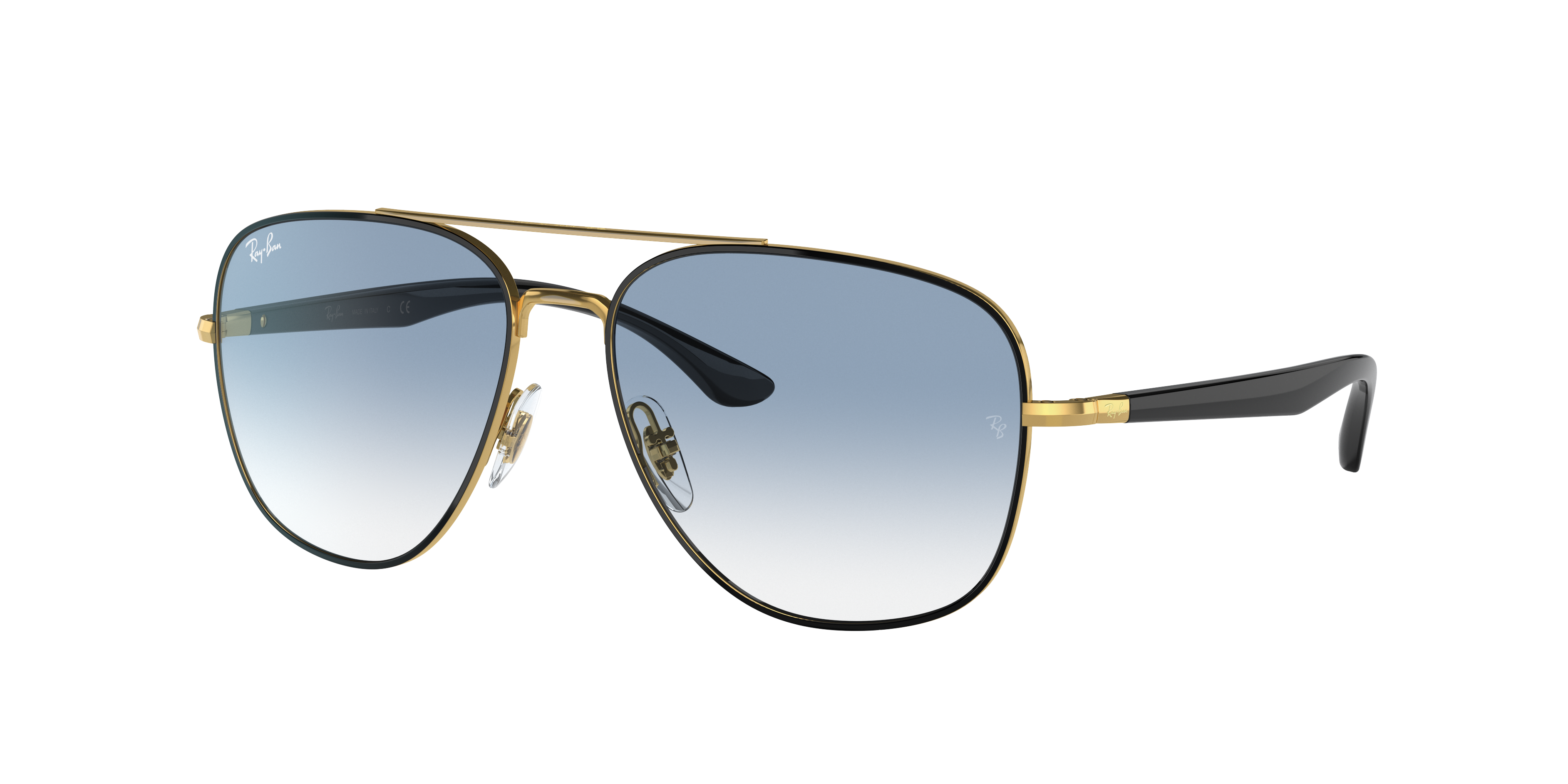 psychologie Bestuiven Naleving van Rb3683 Sunglasses in Black On Gold and Blue | Ray-Ban®